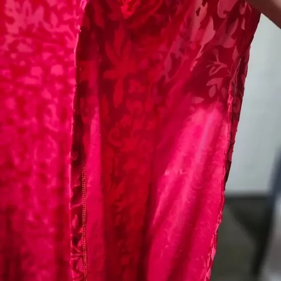 Ellos Women's Red and Pink Blouse - Picture 5 of 8